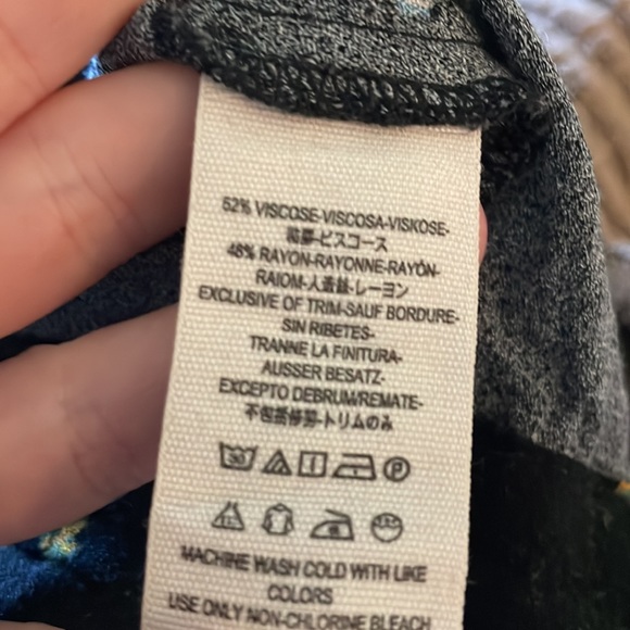 Free People LOVE GROWS PRINTED ROMPER-BLACK - Picture 5 of 6